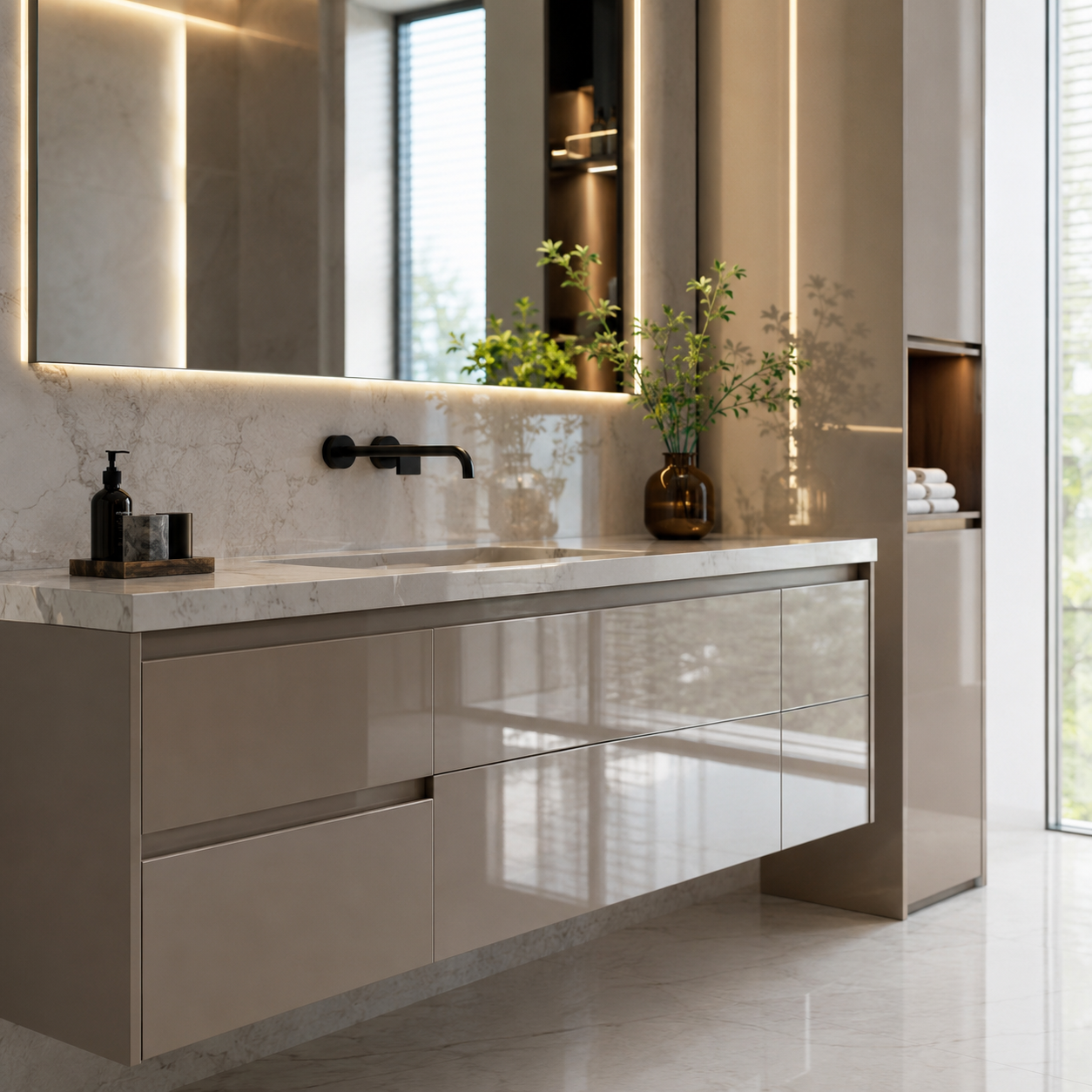 Artistic Lacquer Finish Vanities: Color, Surface and Sample Approval Guide