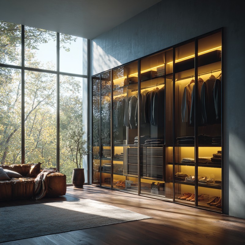 Double Glass Sliding Doors Wardrobes