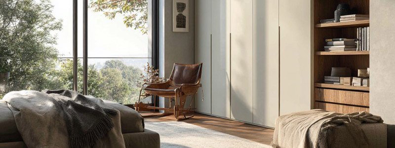 Matte Lacquer Built-in Wardrobes
