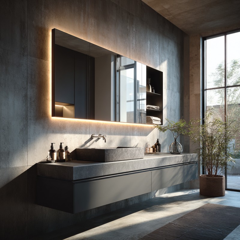 Backlit Smart Mirror Cabinet