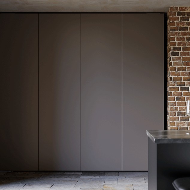 Luxury Wood Veneer Integrated Hidden Door
