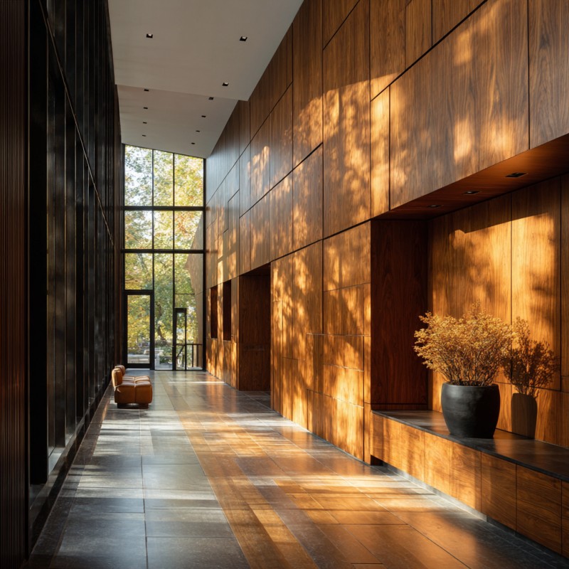 Luxury Wood Veneer Wainscoting System
