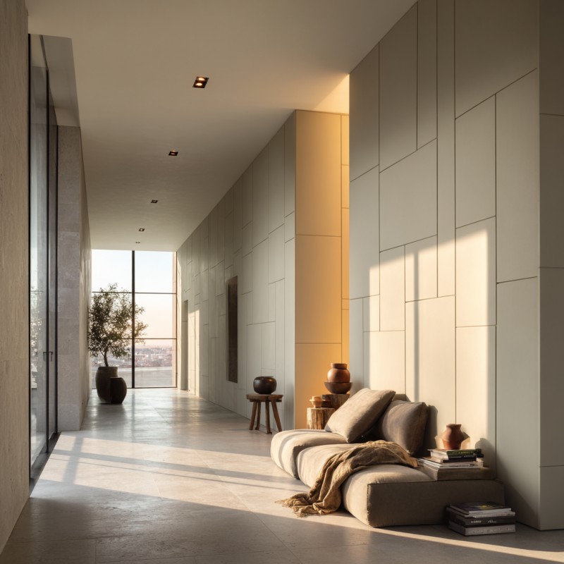 Minimalist Flat Wall Paneling