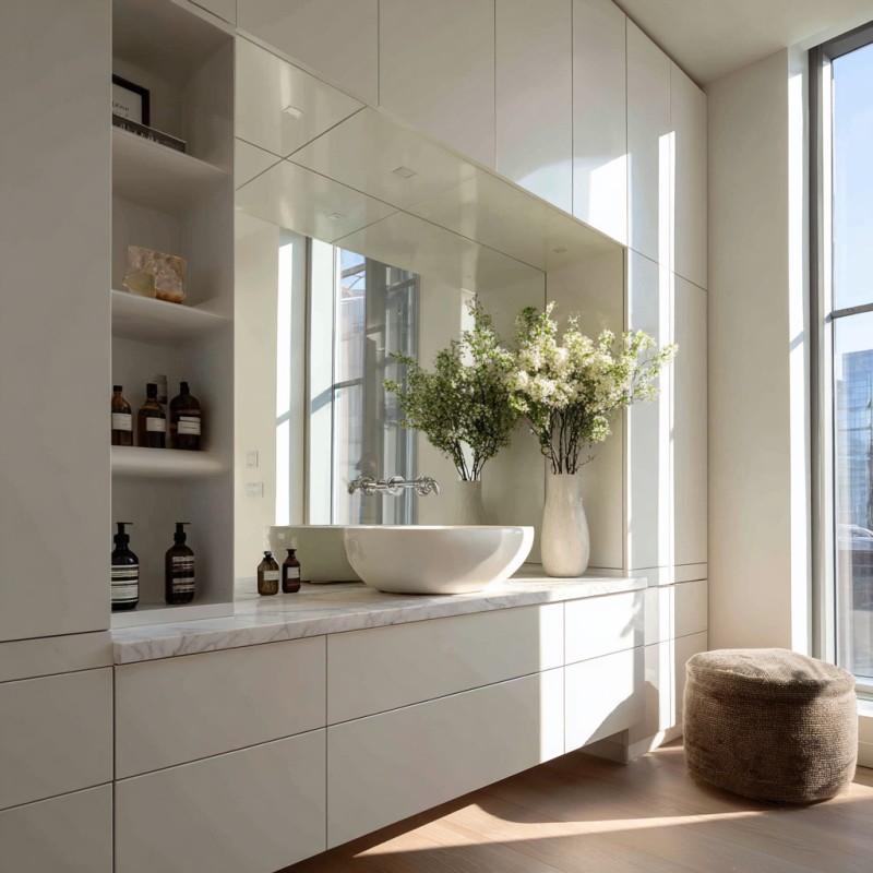 Minimalist Skin-Feel Matte Vanity
