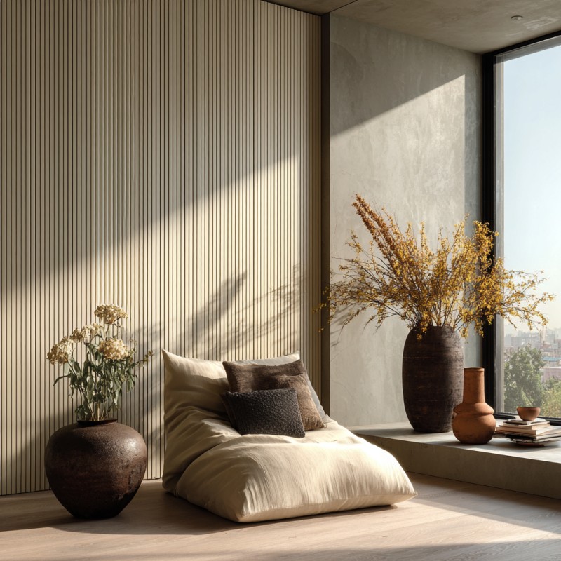 Modern Fluted Slatted Wall Panels