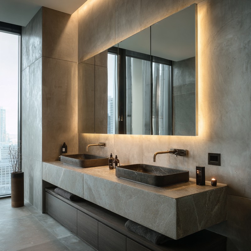 Multi-Functional Storage Mirror Cabinet