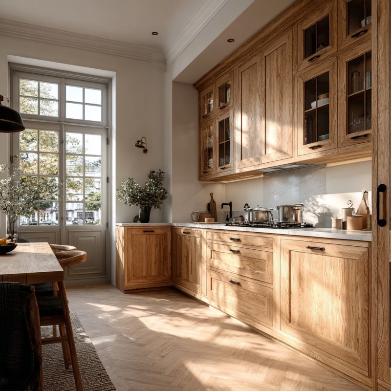 Solid Wood Kitchen Cabinets